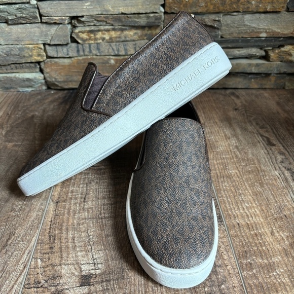 MICHAEL Michael Kors Keaton Logo Slip on Sneakers Women's Size 8 1/2 - Picture 3 of 12
